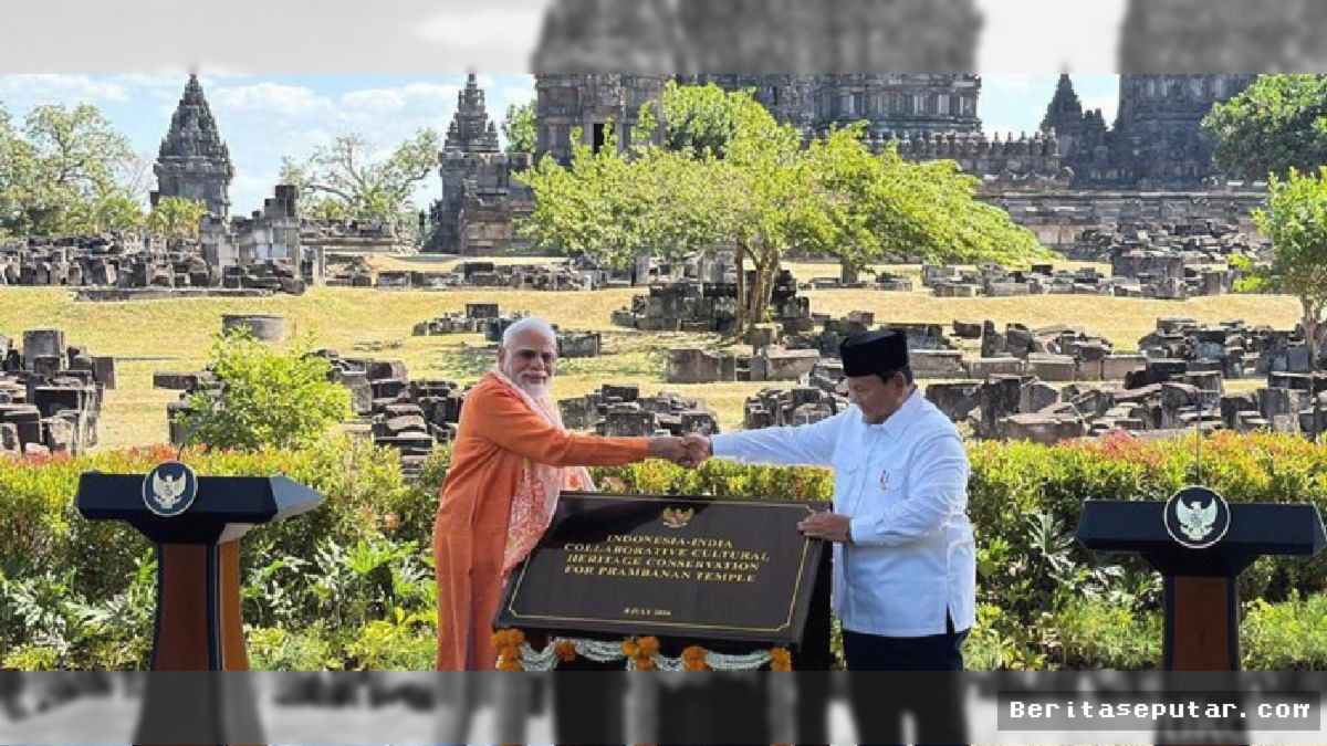Prabowo dan Modi Resmikan Restorasi 10 Tahun Candi Prambanan