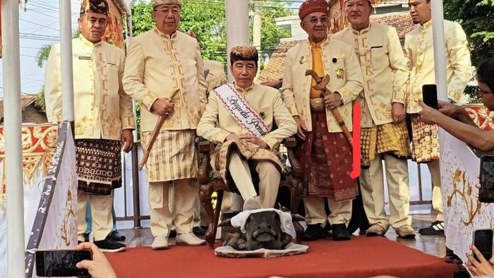 Prosesi Adat Jokowi Injak Kepala Kerbau: PDIP Tertawa, PSI Membela