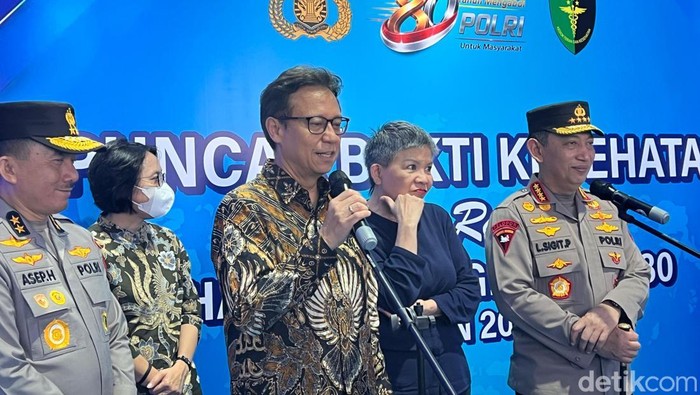 Menkes Dorong Pekerja Rutin Periksa Kesehatan di RS Polri, Apresiasi Langkah Sinergis Bakti Kesehatan