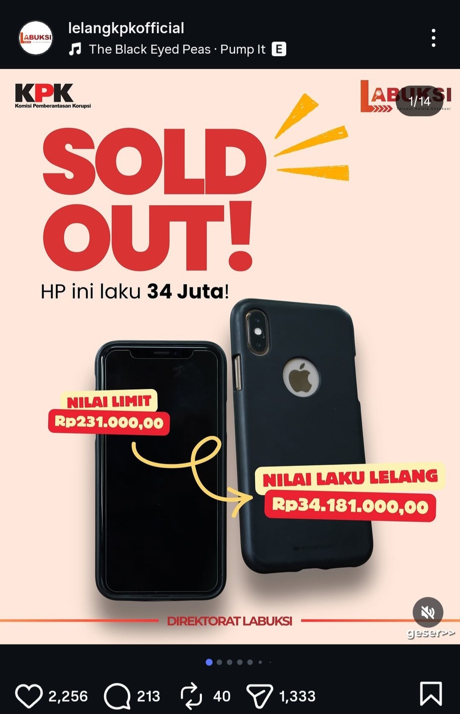iPhone XS Laku Rp 34 Juta Tak Dibayar, KPK Batalkan dan Lelang Ulang