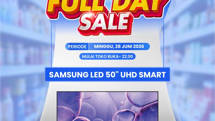 Transmart Full Day Sale 28 Juni 2026 Hadirkan Diskon TV LED 50” UHD Smart, Hemat Jutaan Rupiah