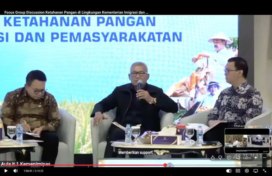 Legislator Nilai Program Ketahanan Pangan Kemenimipas Selaras dengan Sistem Pembinaan Narapidana