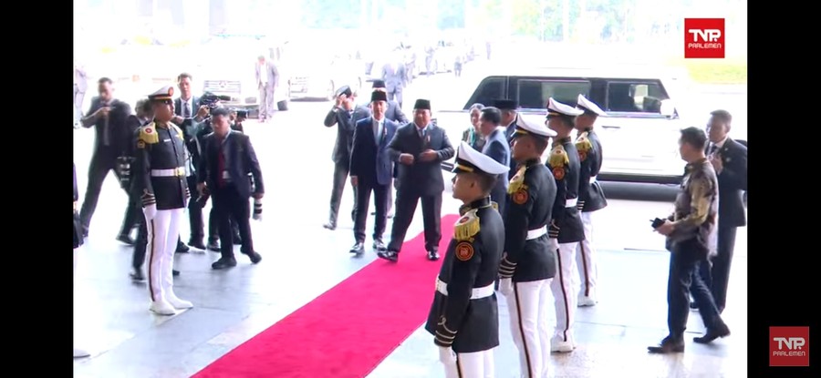 Presiden Prabowo dan Wakil Presiden Gibran Sambut Kedatangan PM India di Gedung DPR