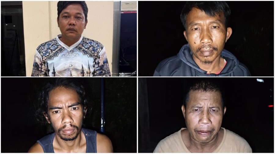 Terungkap Motif dan Peran Empat Tersangka Pembunuh Tapir di Mesuji Lampung