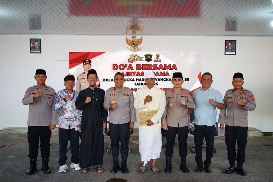 Doa Lintas Agama Warnai Peringatan Hari Bhayangkara ke-80 di Kabupaten Ogan Komering Ilir