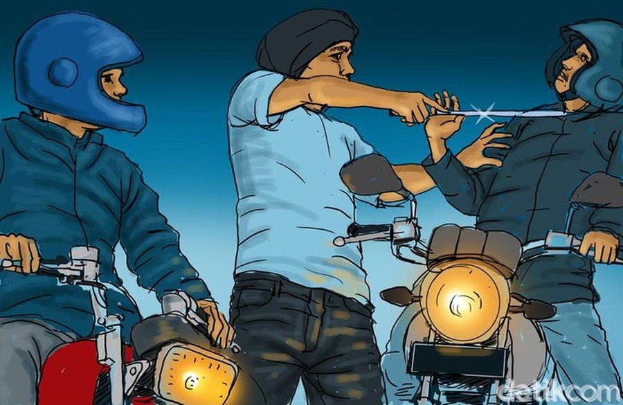 Tiga Warga Luka-luka Dibacok Geng Motor di Tanah Tinggi, Lima Pelaku Diamankan Polisi