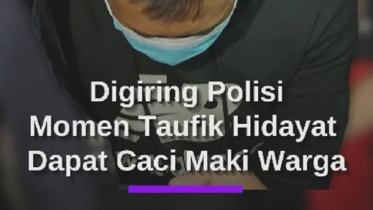 Taufik Hidayat Penganiaya Kekasih Digiring, Warga Maki