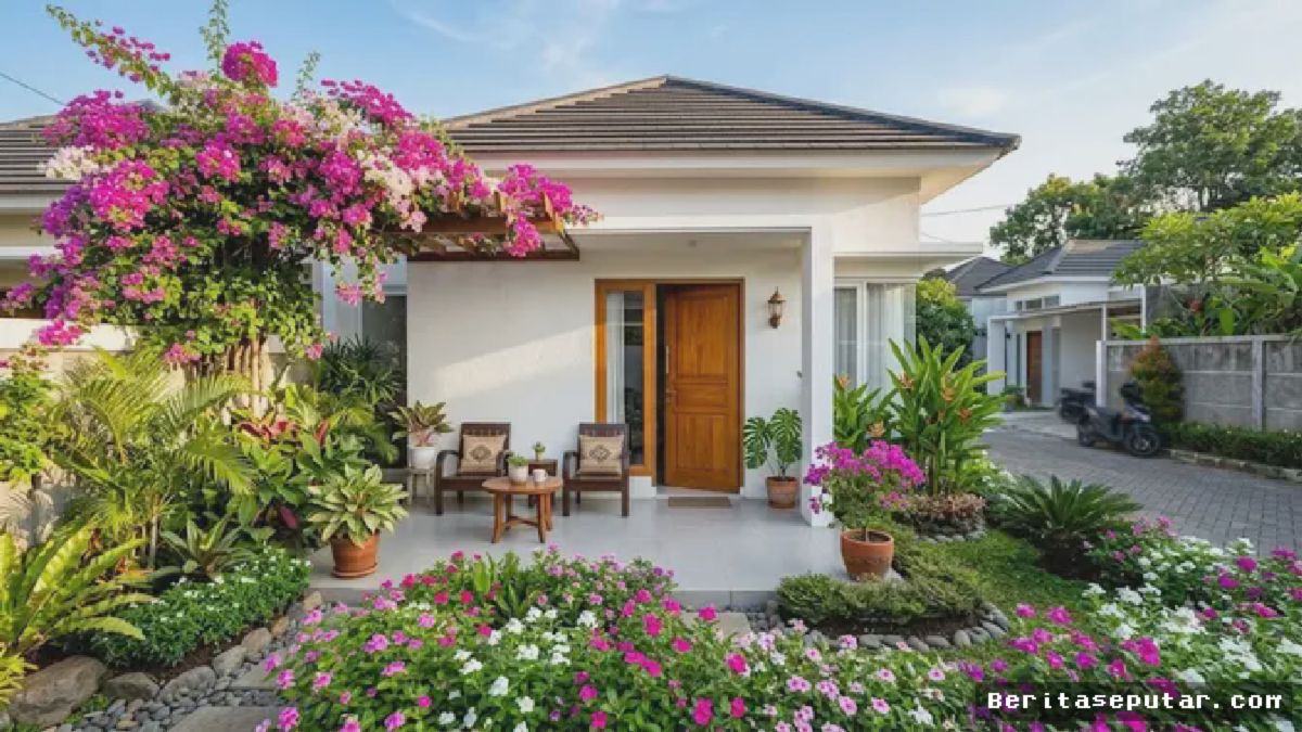 Jakarta — Teras rumah Sari dulu hanya hamparan ubin kusam, sesekali tersapu