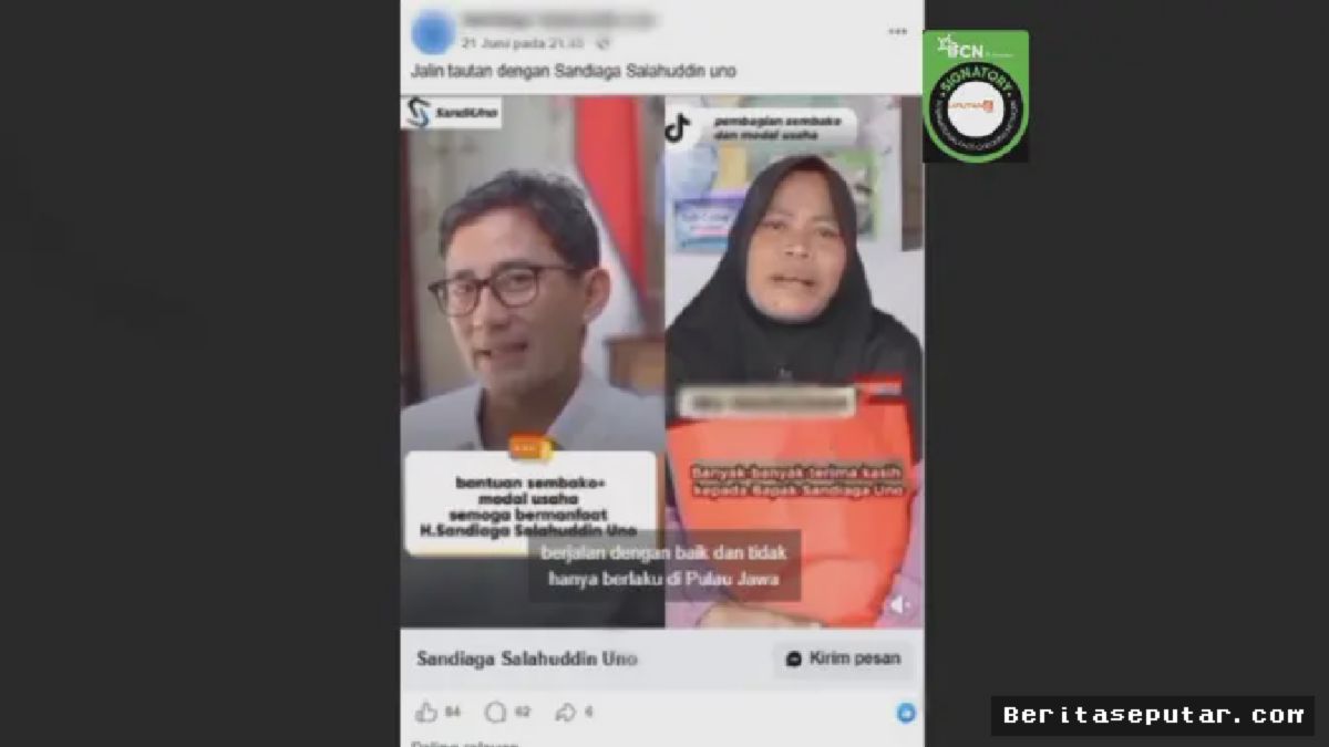 Pedagang Pasar Tertipu Video Hoaks Bantuan Sandiaga Uno