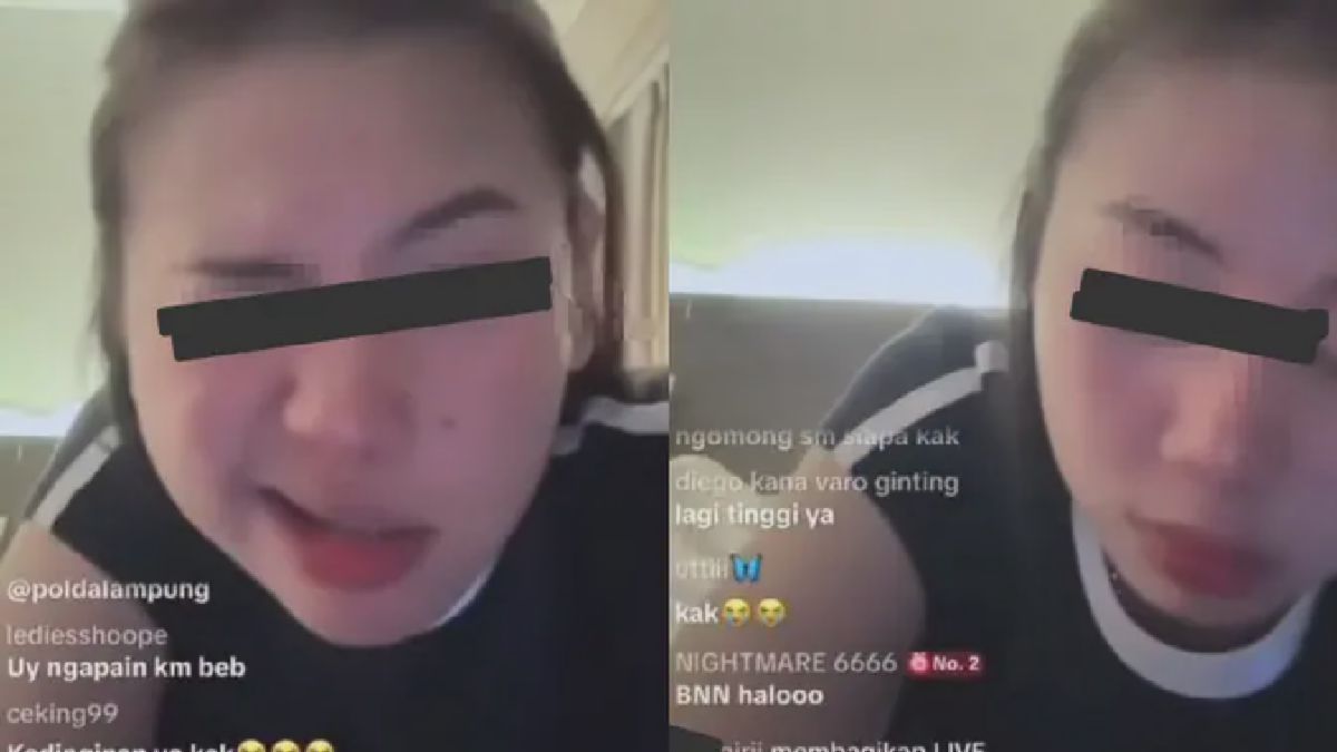 Wanita di Lampung Live TikTok Diduga Teler Narkoba