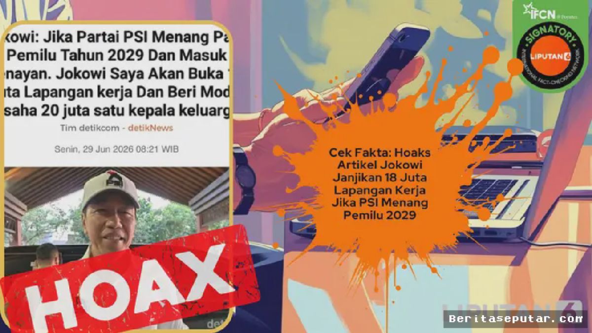 Klaim Jokowi Janjikan 18 Juta Lapangan Kerja untuk PSI Terbukti Palsu