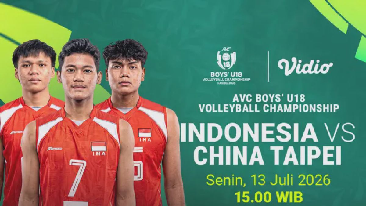 Timnas Voli U18 Indonesia Hadapi Chinese Taipei di AVC Championship 2026
