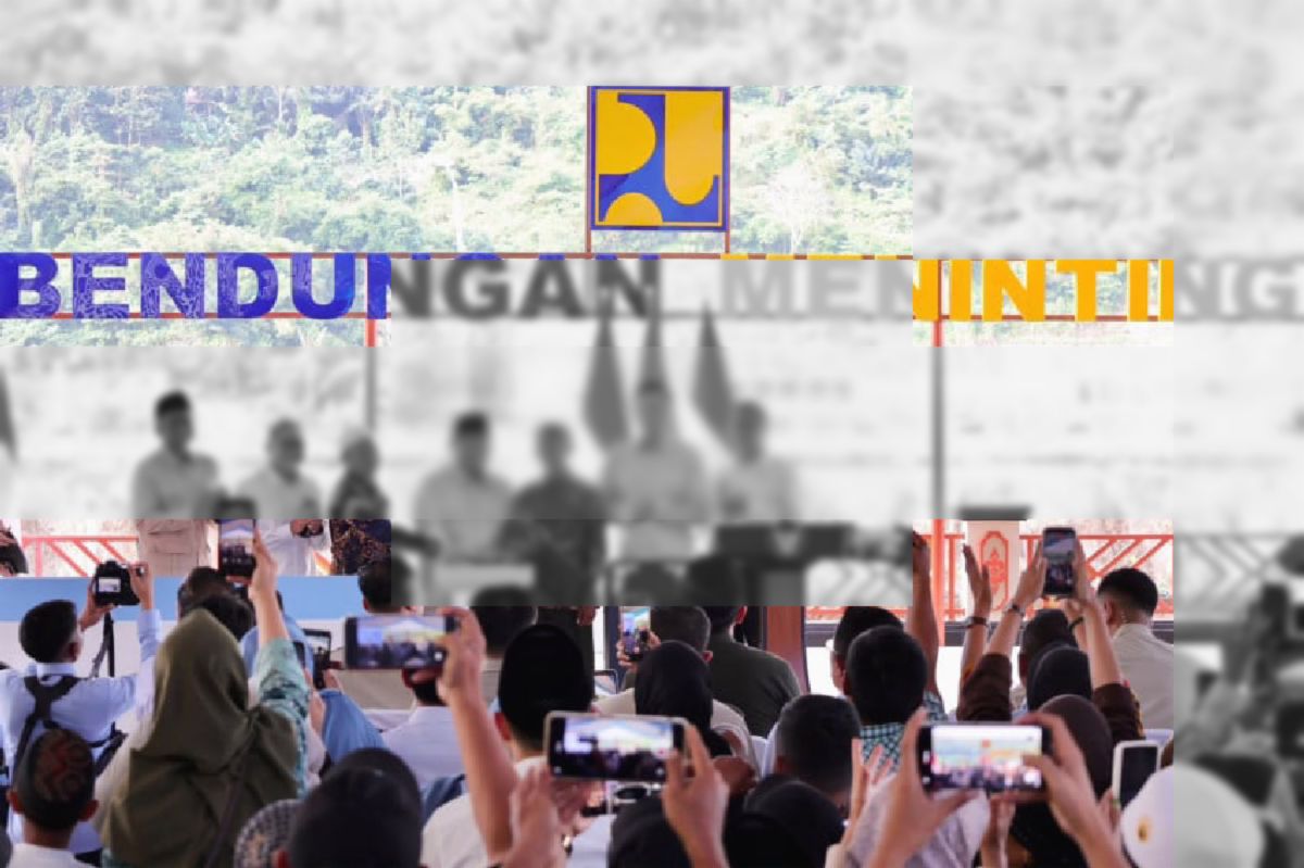 LOMBOK BARAT — Mentari pagi menyapu permukaan Bendungan Meninting yang tenang di