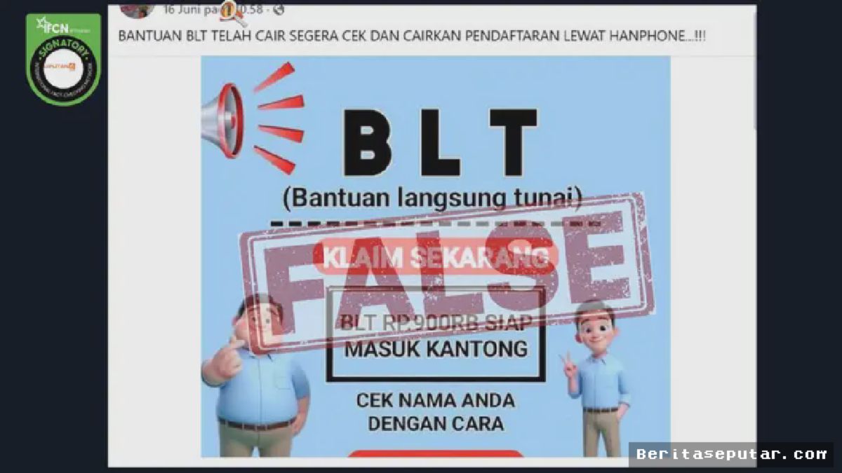 JAKARTA — Cek Fakta: Link Pendaftaran BLT via Ponsel Adalah Hoaks