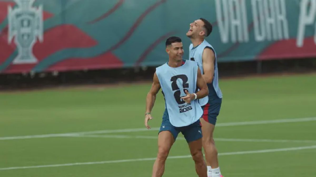 Ronaldo dan Dalot Tunjukkan Keakraban di Latihan Perdana Portugal