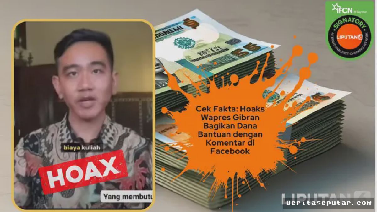 Video Wapres Gibran Bagikan Bantuan Dana Ternyata Hasil Manipulasi Digital