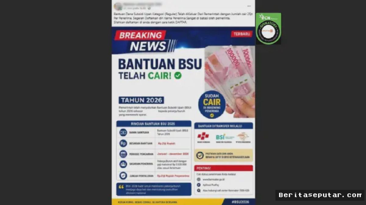Buruh Pabrik Hampir Tertipu Hoax BSU Rp25 Juta